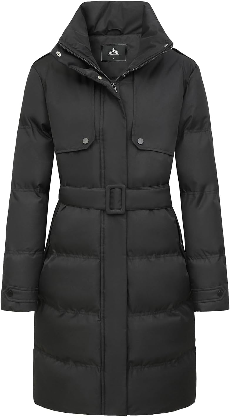 MOERDENG Women's Waterproof Long Winter Coat for Ultimate Warmth