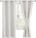Hiasan Blackout Curtains for Bedroom, 42 x 72 in - Thermal Light