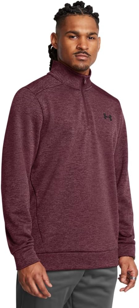 Under Armour mens Armour Fleece Twist Quarter Zip for Comfort