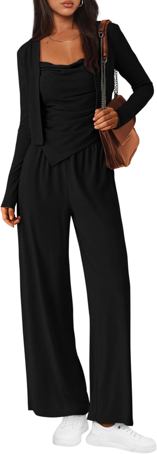 BTFBM Women's Fall Lounge Sets 3 Piece Outfit for Comfort