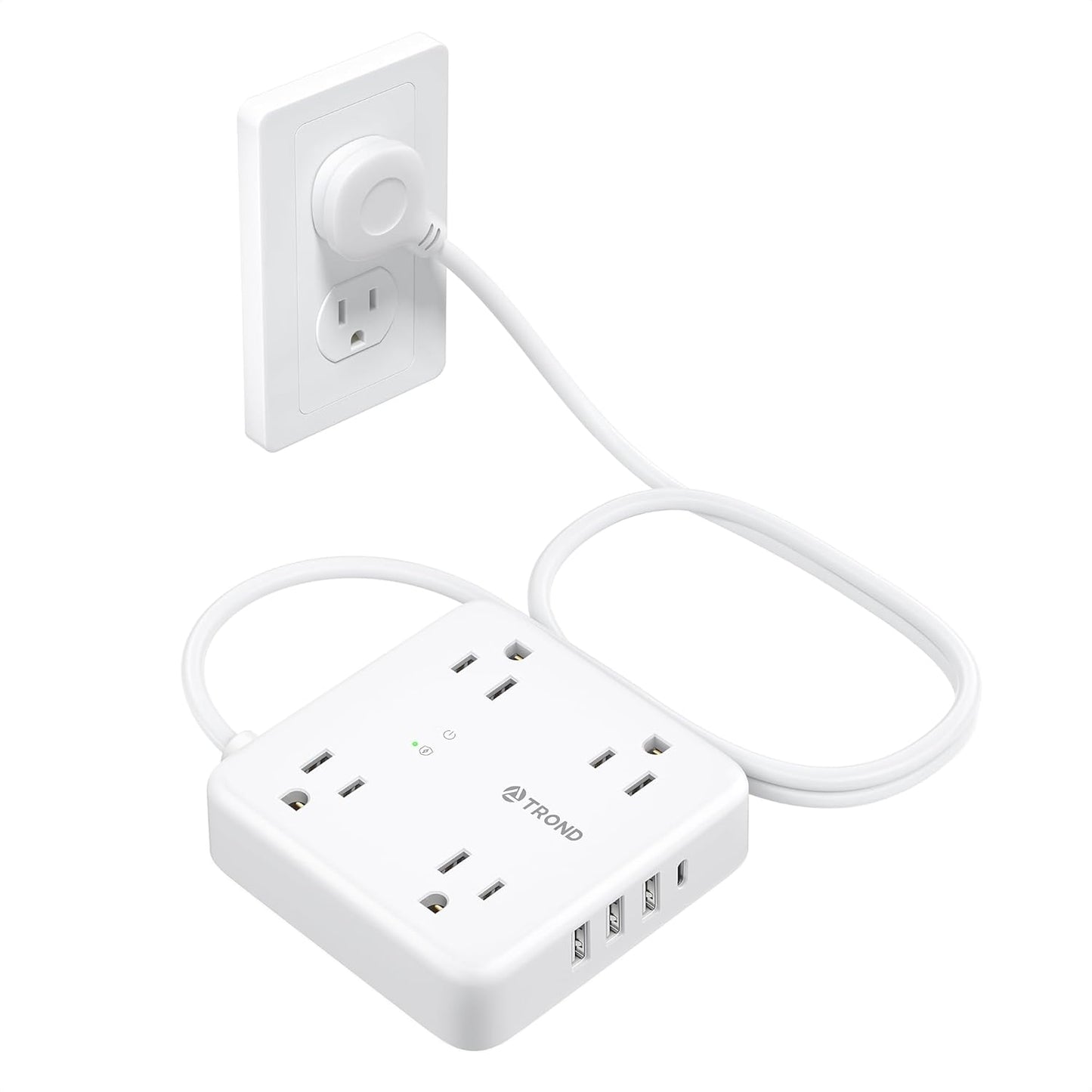 TROND Power Strip: 1440J Surge Protection