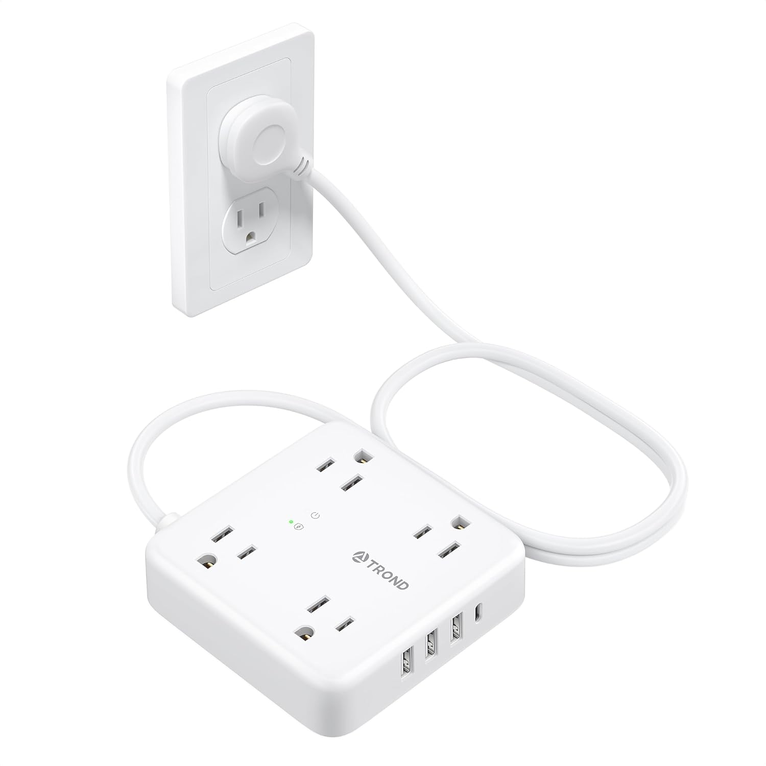 TROND Power Strip: 1440J Surge Protection