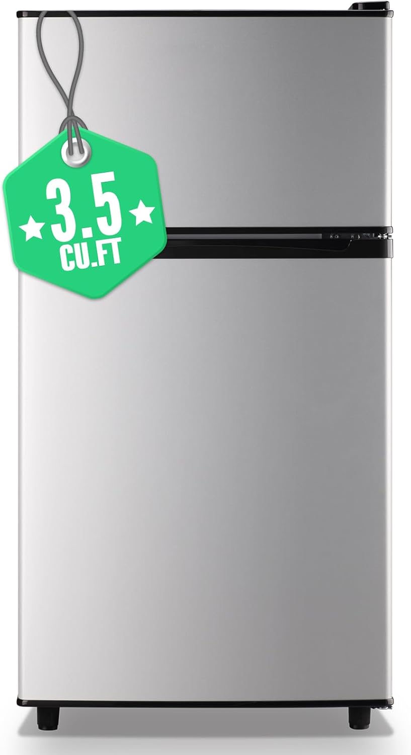 WANAI Mini Fridge with Freezer: Ideal for Dorms and Offices