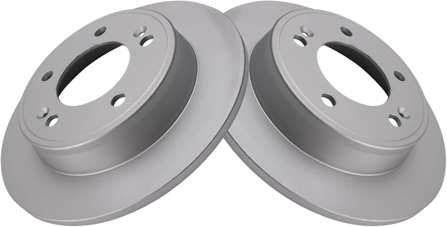 TRQ Rear Brake Rotor Set for Hyundai and Kia Vehicles 2011-2024