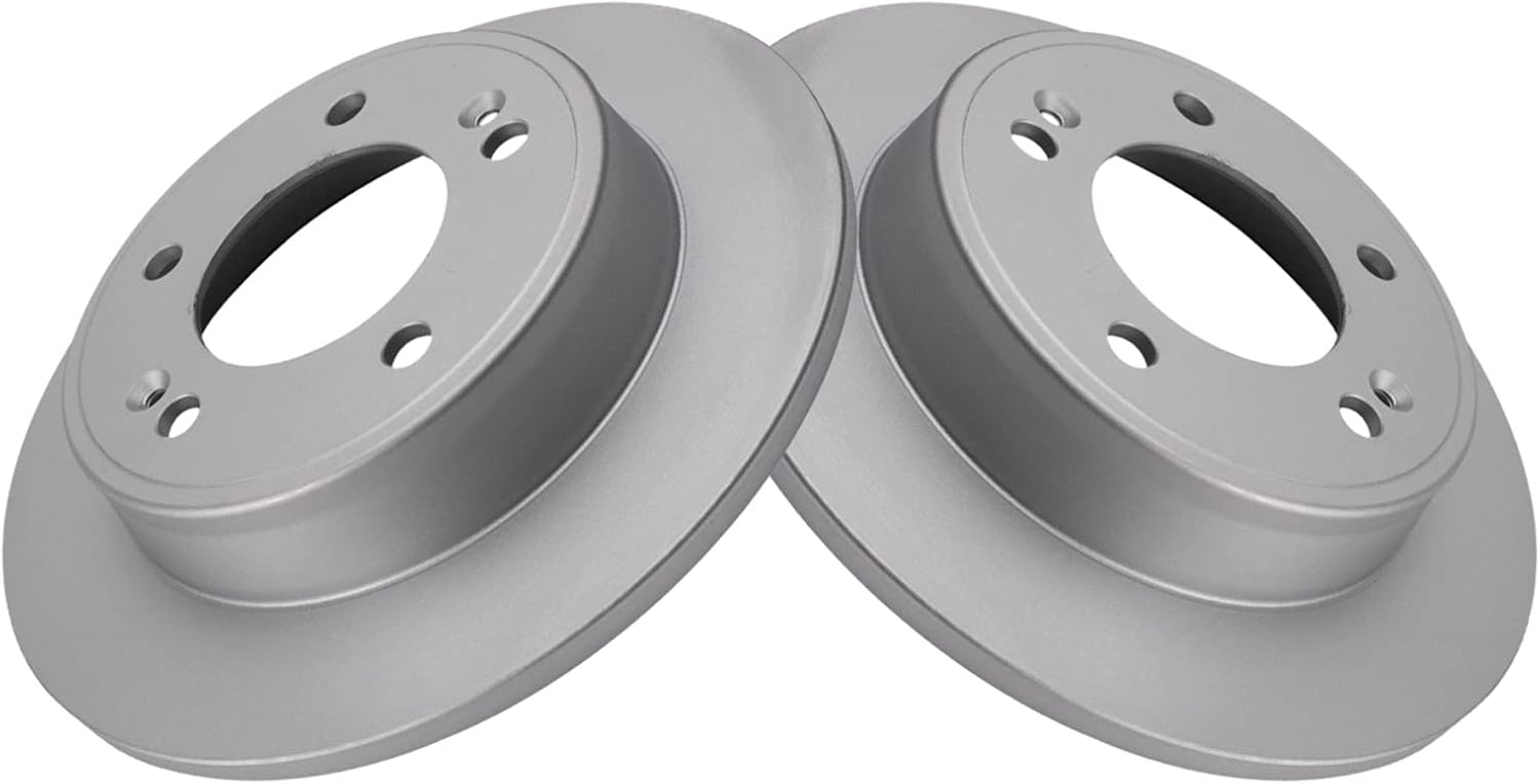 TRQ Rear Brake Rotor Set for Hyundai and Kia Vehicles 2011-2024