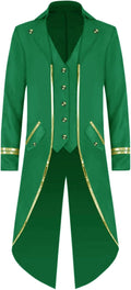 Mens Steampunk Victorian Tailcoat Jacket - Gothic Costume Coat