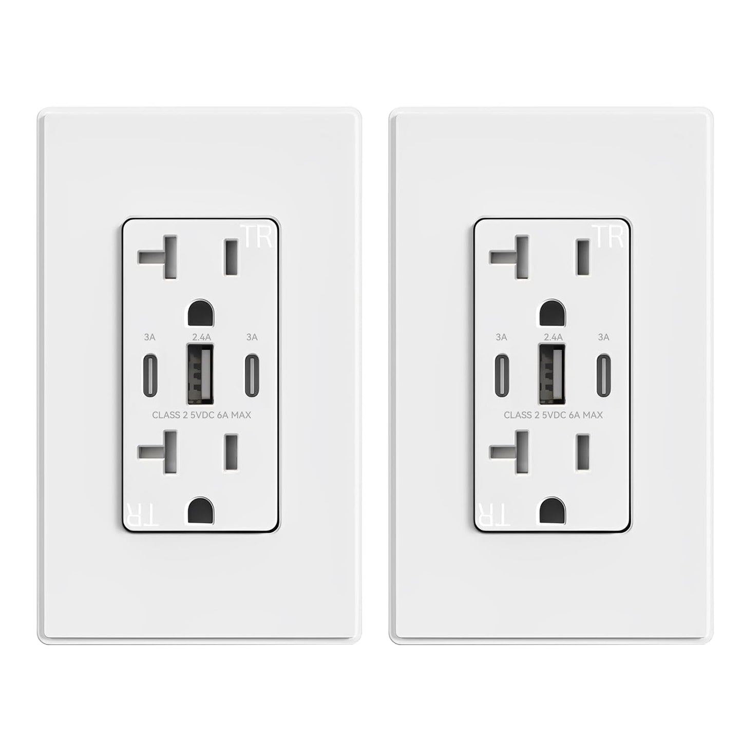 ELEGRP USB Outlets with 30W Charging Power for Home Use