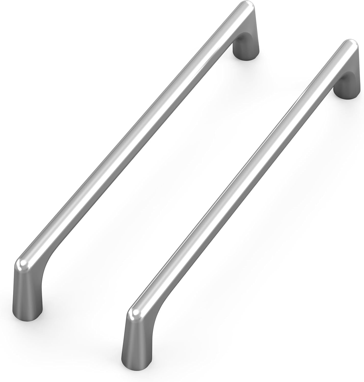 10 Pack 6.3 Inch Modern Brushed Satin Nickel Cabinet Pulls