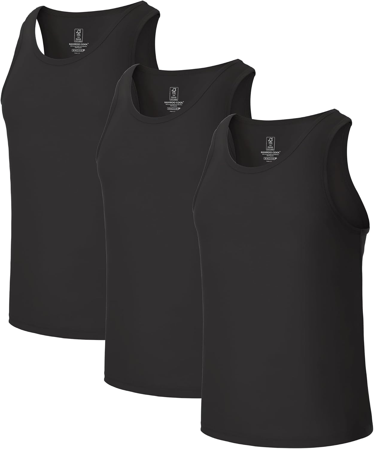 Bamboo Cool Men's Tank Top Undershirts for All-Day Comfort