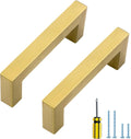 Ravinte 30 Pack Gold Cabinet Pulls 3 in Brushed Brass - Durable