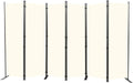 Room Divider 6FT Portable Fabric Folding Screen - Privacy and Stable
