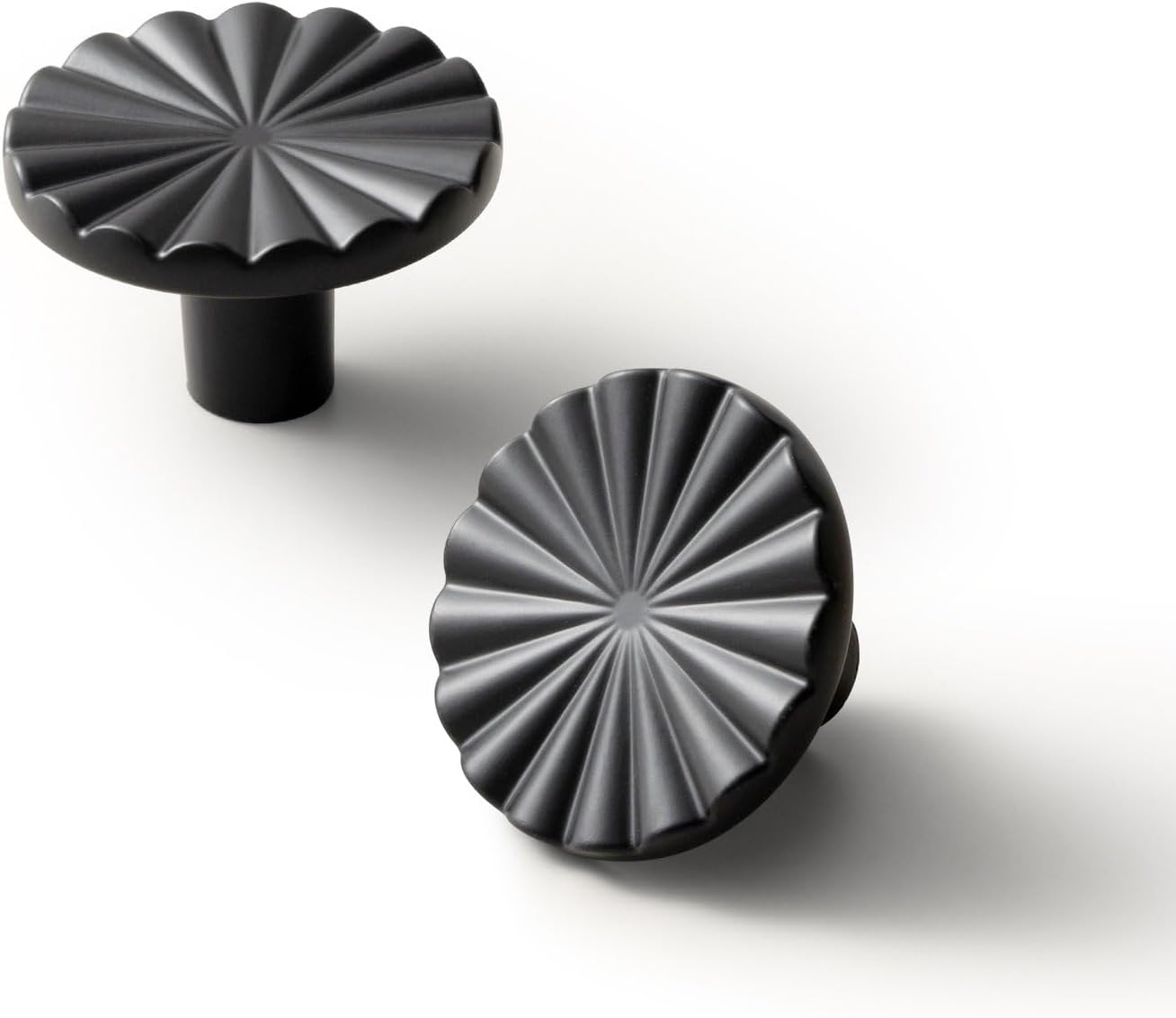 Goo-Ki 12 Pack Solid Zinc Alloy Drawer Knob in Matte Black