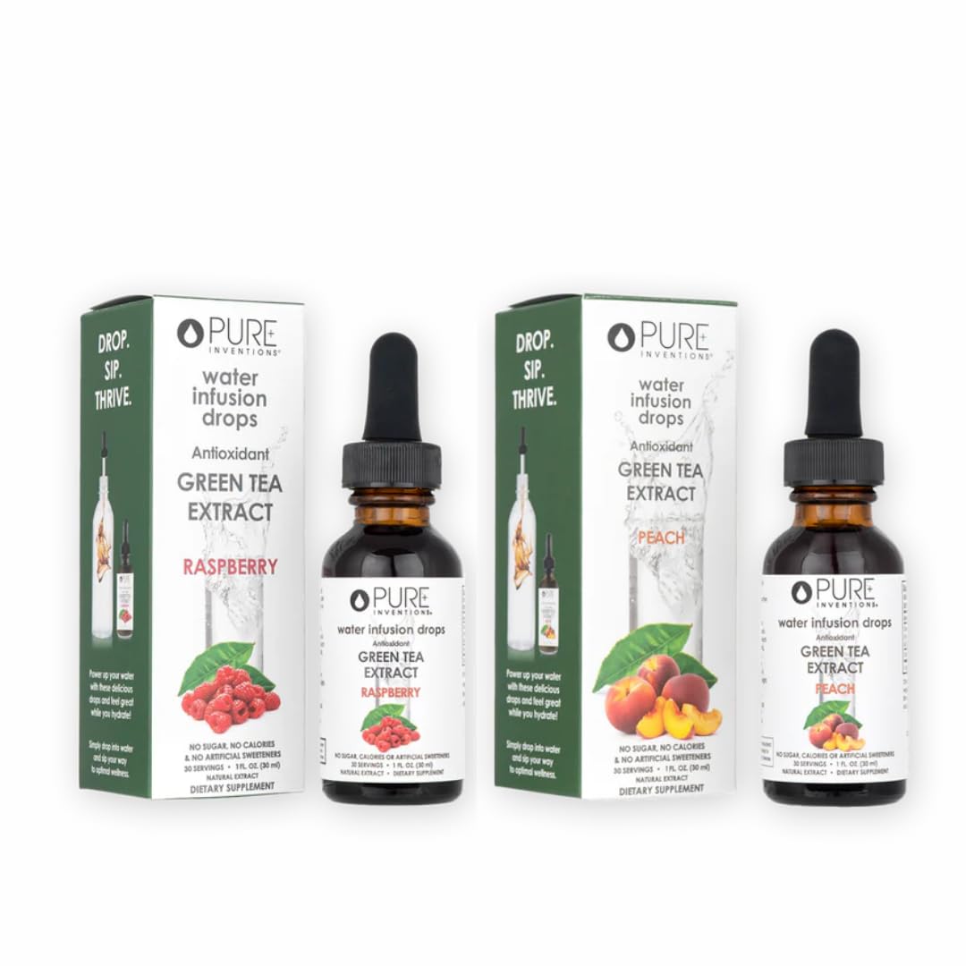 Pure Inventions Green Tea Raspberry Peach Water Drops Review