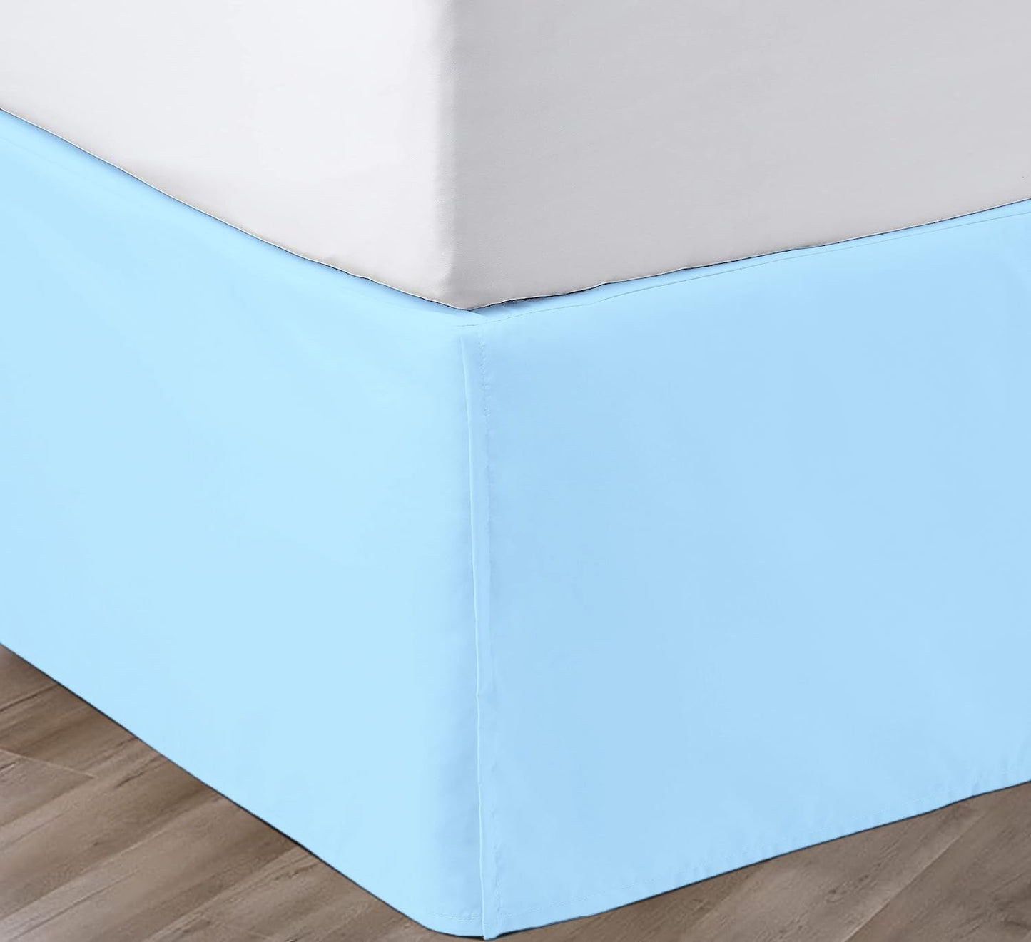 Elegant Pleated Bed Skirt King Size with Secure Fit Design