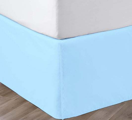 Elegant Pleated Bed Skirt Queen Size with Classic Tailored Look