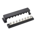 Copper Busbar 12V - 48V DC 600A Powerbar with 8 Posts - Heavy Duty