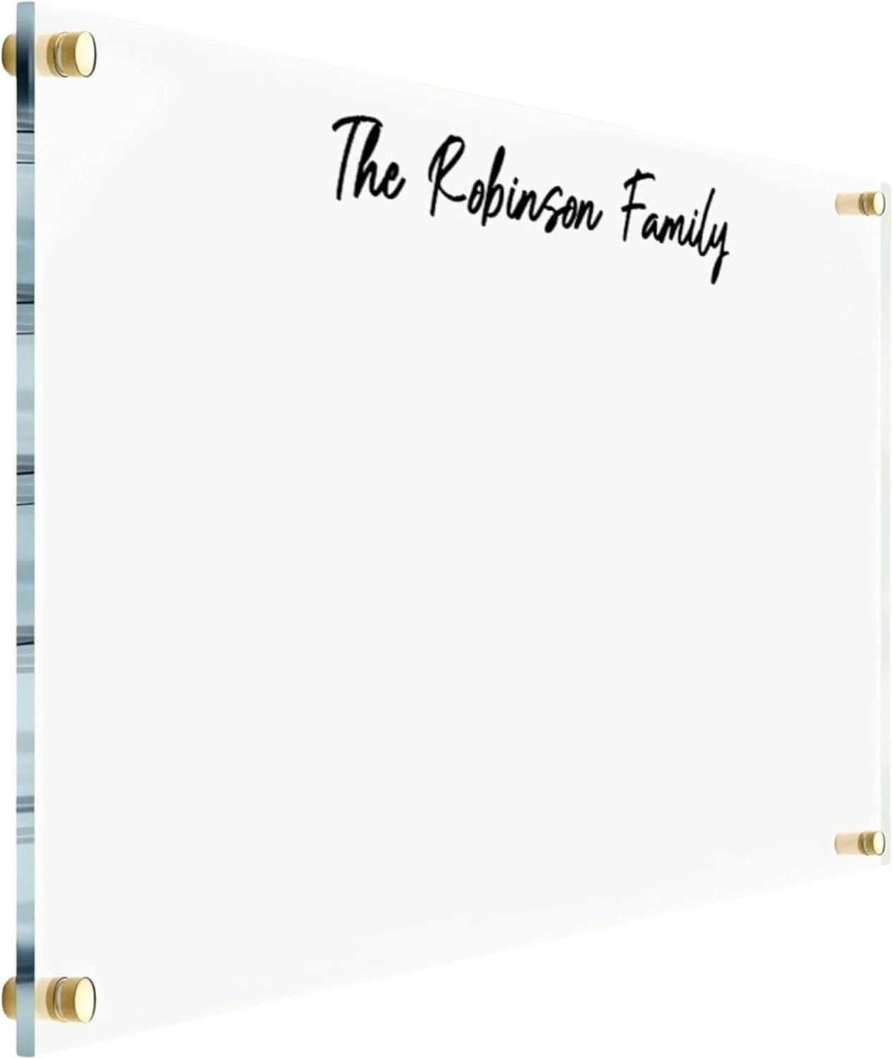 Personalized Family Name Acrylic Wall Calendar for 2025