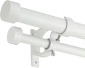Double Blackout Curtain Rods 36 to 72 in - Adjustable Double Drapery