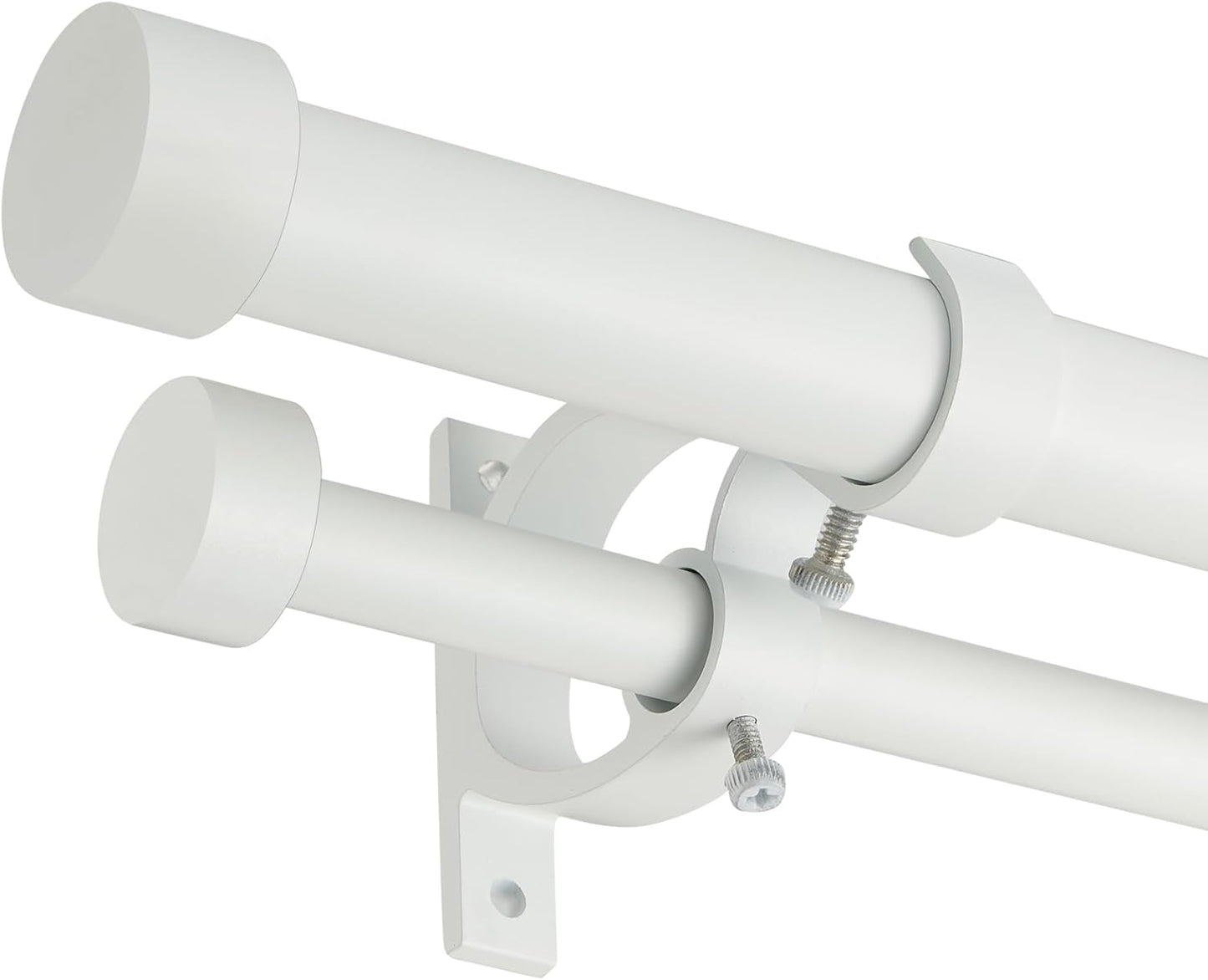 Double Blackout Curtain Rods 36 to 72 Inches for Elegant Drapes