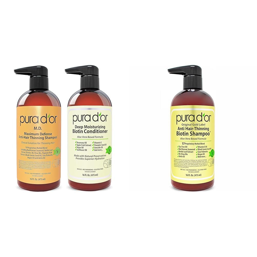 Maximum Defense Biotin Shampoo & Conditioner Set for Thicker Hair