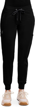 Healing Hands Women's Jogger Scrub Pant 7 Pockets - Modern Fit cargo