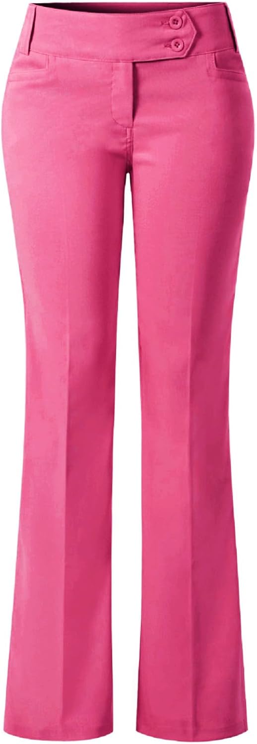 Ultra Stretch Comfy Bootcut Dress Pants for Work and Office
