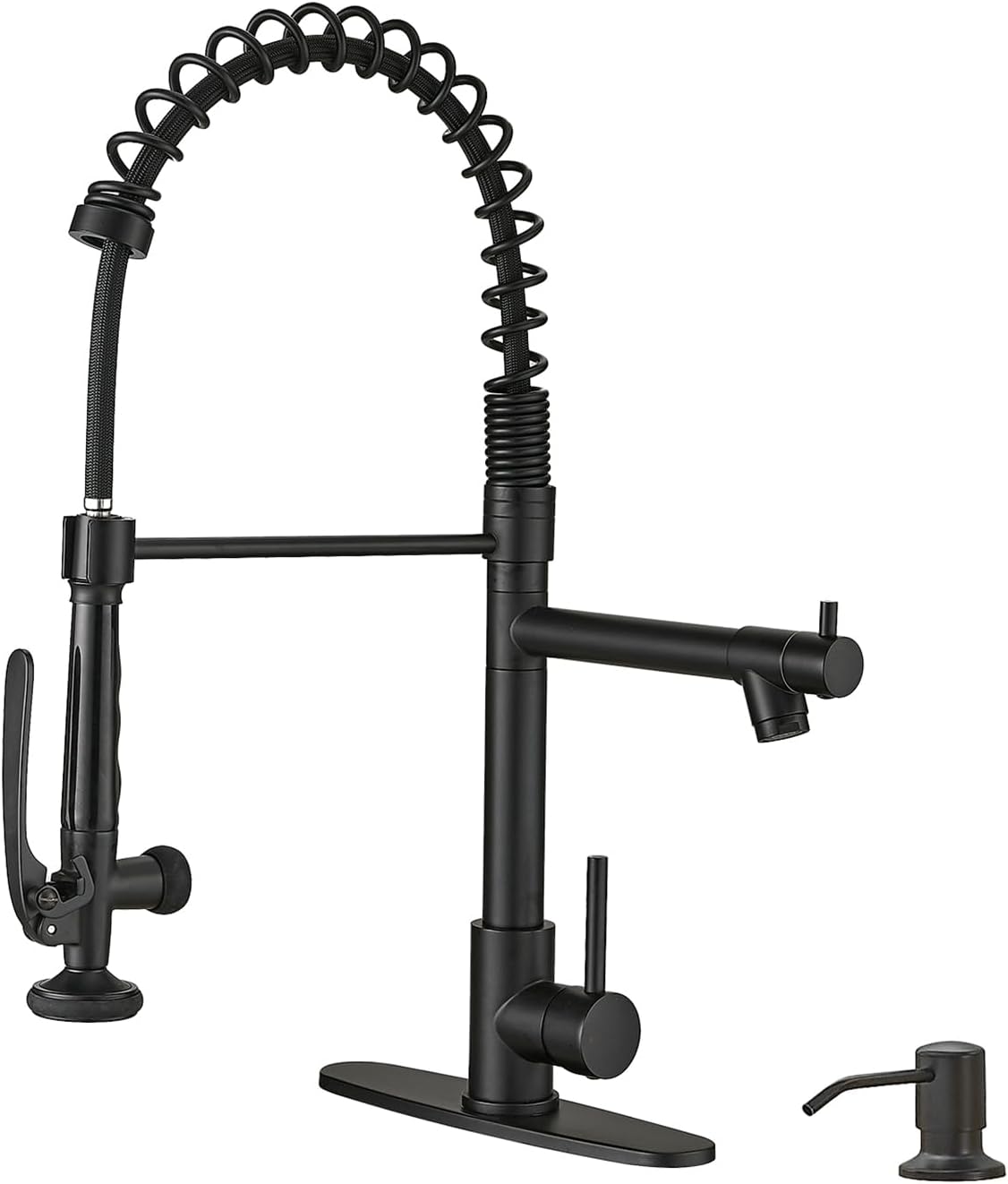 Fapully Commercial Pull Down Kitchen Sink Faucet with Sprayer