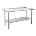 Profeeshaw Stainless Steel Prep Table with Backsplash 60x24 in
