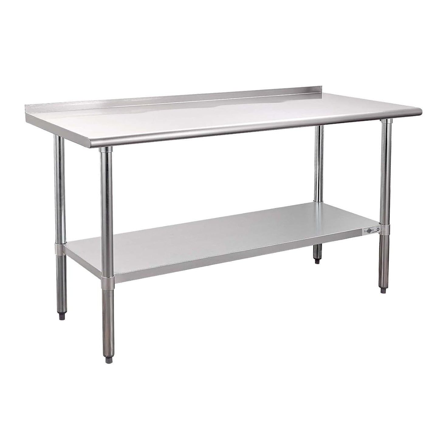 Profeeshaw Stainless Steel Prep Table for Kitchen 60x24 Inch