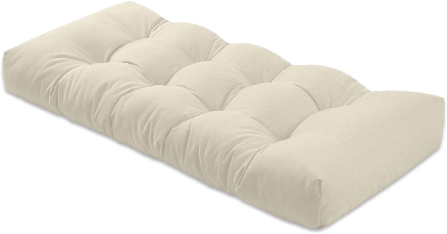 Bench Cushion 36in Non-Slip Tufted for Indoor and Outdoor Use