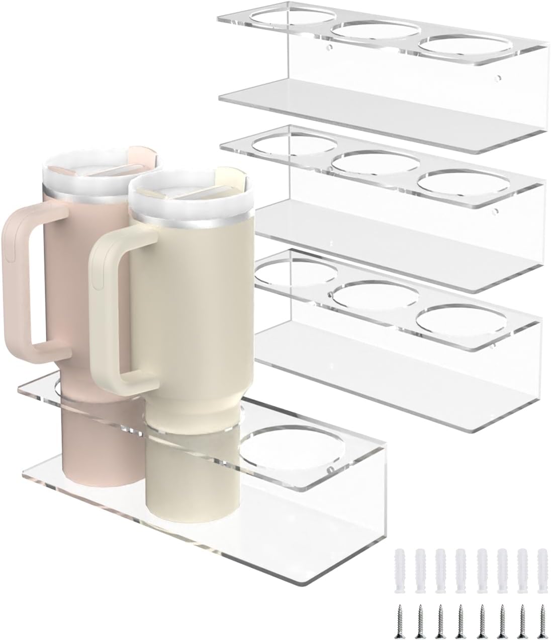 Acrylic Water Bottle Organizer for Stanley 40 oz - 4 Pack