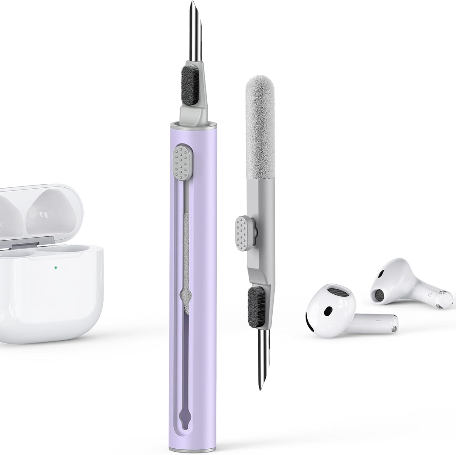 Airpods 4 Cleaner Kit: Pen Shape Design, Easy Cleaning, Purple