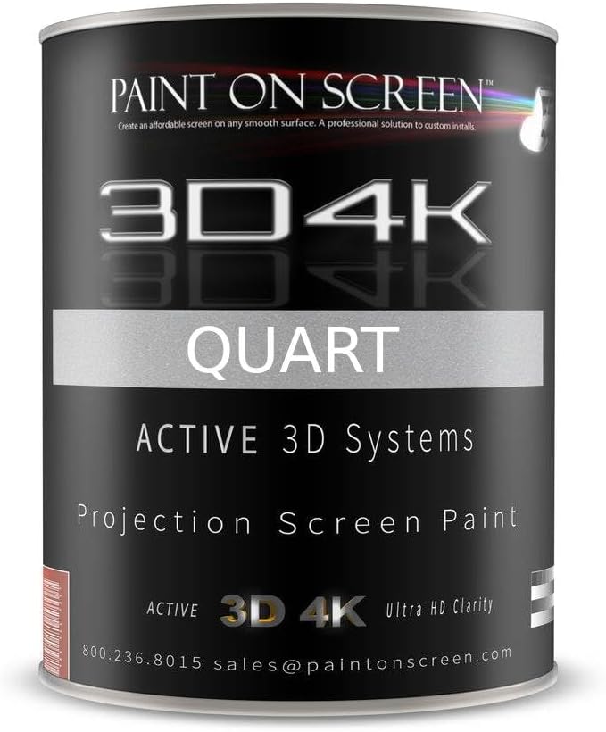 HD 1080P 3D4K Projector Screen Paint - 2.4 Gain Quart
