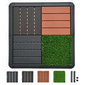 Interlocking Patio Deck Tiles Waterproof Non-Slip - Easy Install