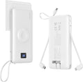 Portable Charger with Built-In Cables and Magnetic iWatch Charger