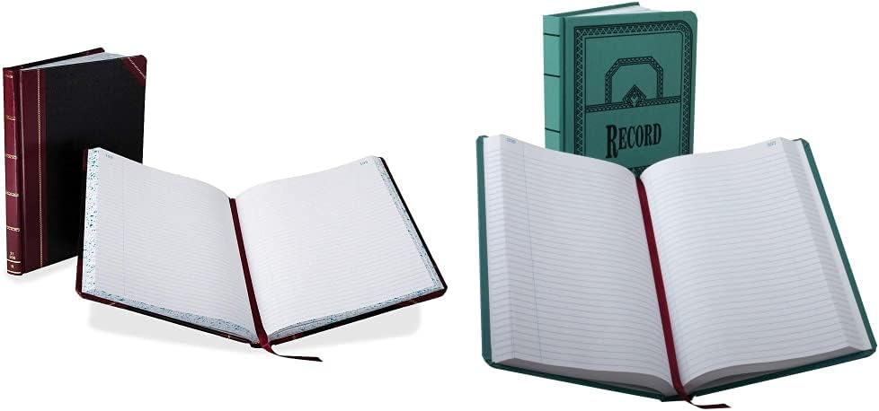 Boorum & Pease Record Book and Canvas Account Book Bundle