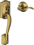 SCHLAGE Camelot FE285 Lower Half Handleset LH - Antique Brass