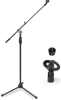 One-Handed Microphone Stand with Clutch Height Adjustment - Smooth