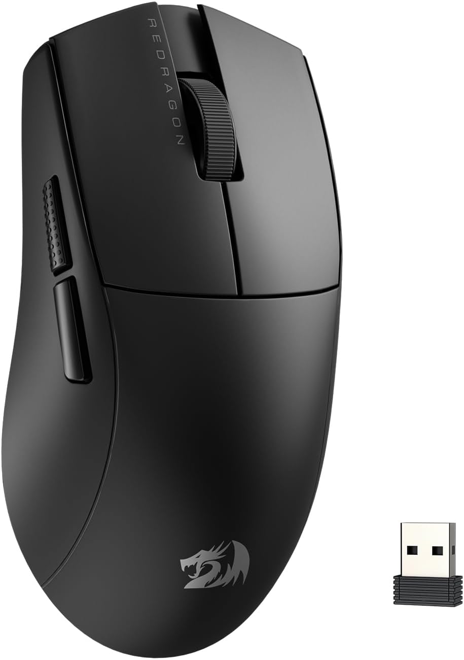 Ultra-Light 8K DPI Wireless Gaming Mouse by Redragon