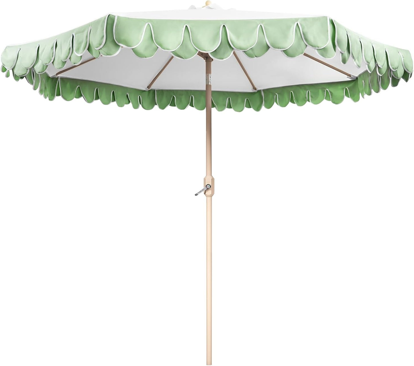 9Ft Elegant Valance Patio Umbrella for Stylish Outdoor Spaces