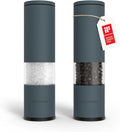 Stone Blue Salt and Pepper Grinder Set Manual Stainless Steel - 2-Pack