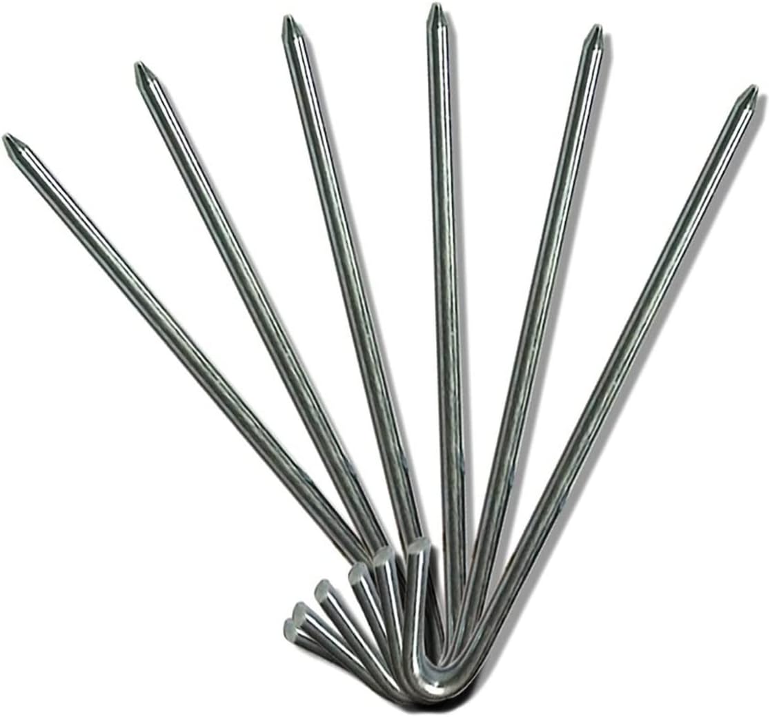 Ultra Durable Steel Tent Stakes - Secure Your Inflatables & More! - 4 Pack