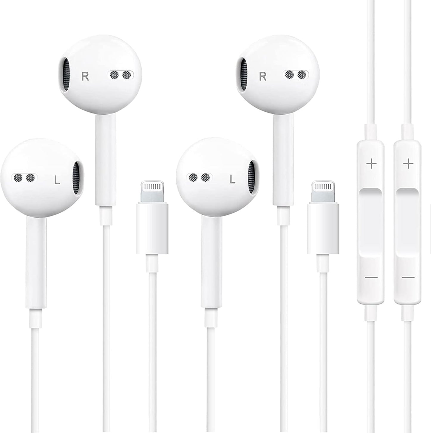 2 Pack iPhone Earbuds with Mic & Volume Control for SUPVOL