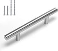 Cabinet Handles Brushed Nickel 40 Pack 3-1/2in Center - Durable