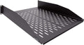 NavePoint 2U 19-Inch Vented Rack Mount Shelf - Heavy Duty Support