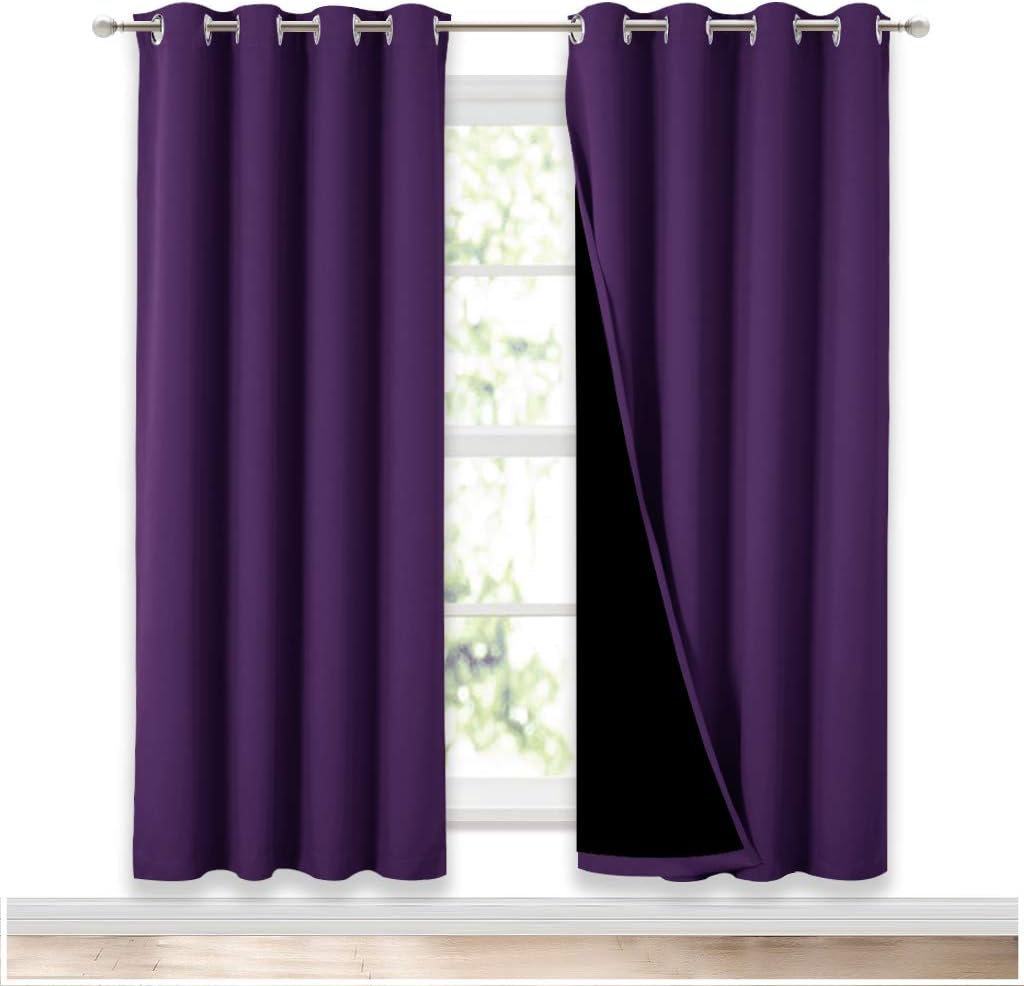NICETOWN Living Room Blackout Curtains for Privacy and Noise