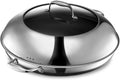 HexClad Hybrid Nonstick 14-In Frying Pan with Domed Steel Lid
