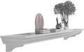 Fireplace Mantel with Invisible Heavy Duty Wood Bracket - 60 in Rustic