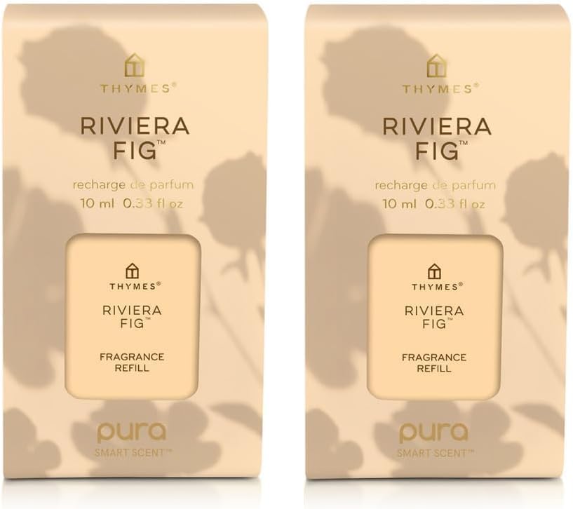 Thymes Pura Diffuser Refills Bundle of 2 for Home Fragrance