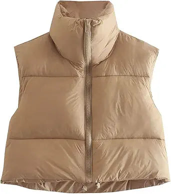 Women's Lightweight Sleeveless Winter Puffer Vest for Warmth